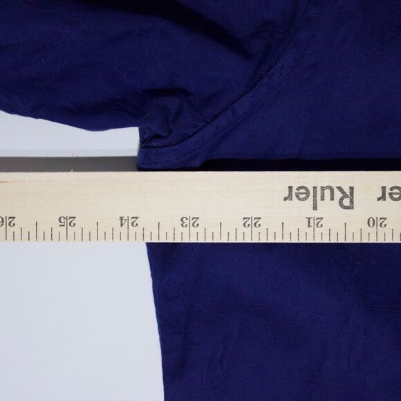 Robert Graham Classic Fit Long Sleeve Shirt Dark Blue Floral Check Men Size L - Picture 12 of 12